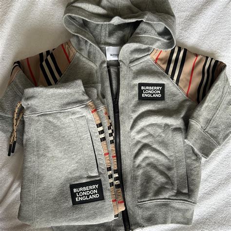 burberry tracksuit grey|Burberry store near me.